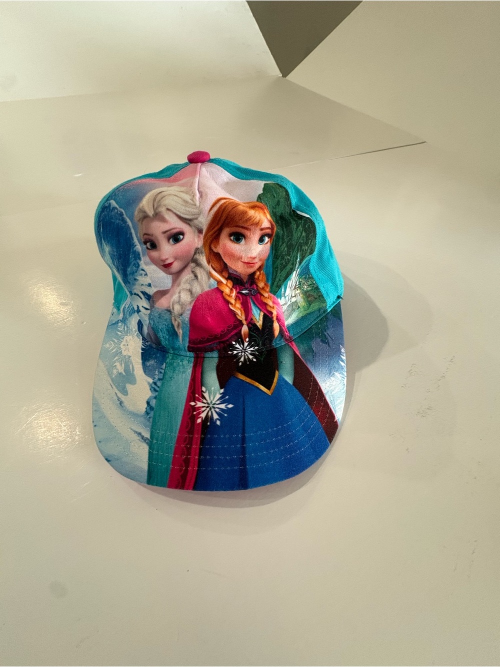 Disney Frozen women's Anna & Elsa Turquoise Baseball Cap, adjustable